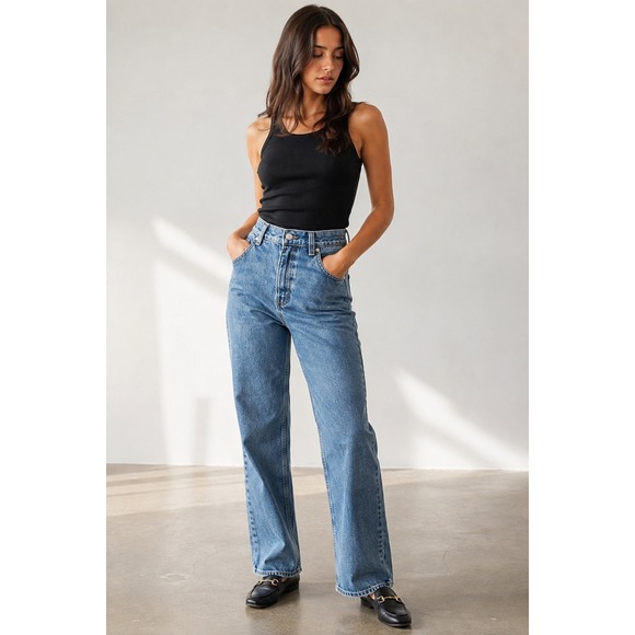 Levi's Denim - Vintage Levi's 505 Jeans Women 8 L Made USA Low Rise Straight Leg 100% Cotton